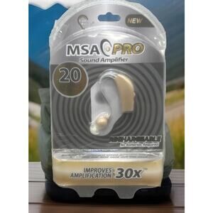 MSA Pro Sound Hearing Amplifier - Beige (1109351). Used Condition. {61}